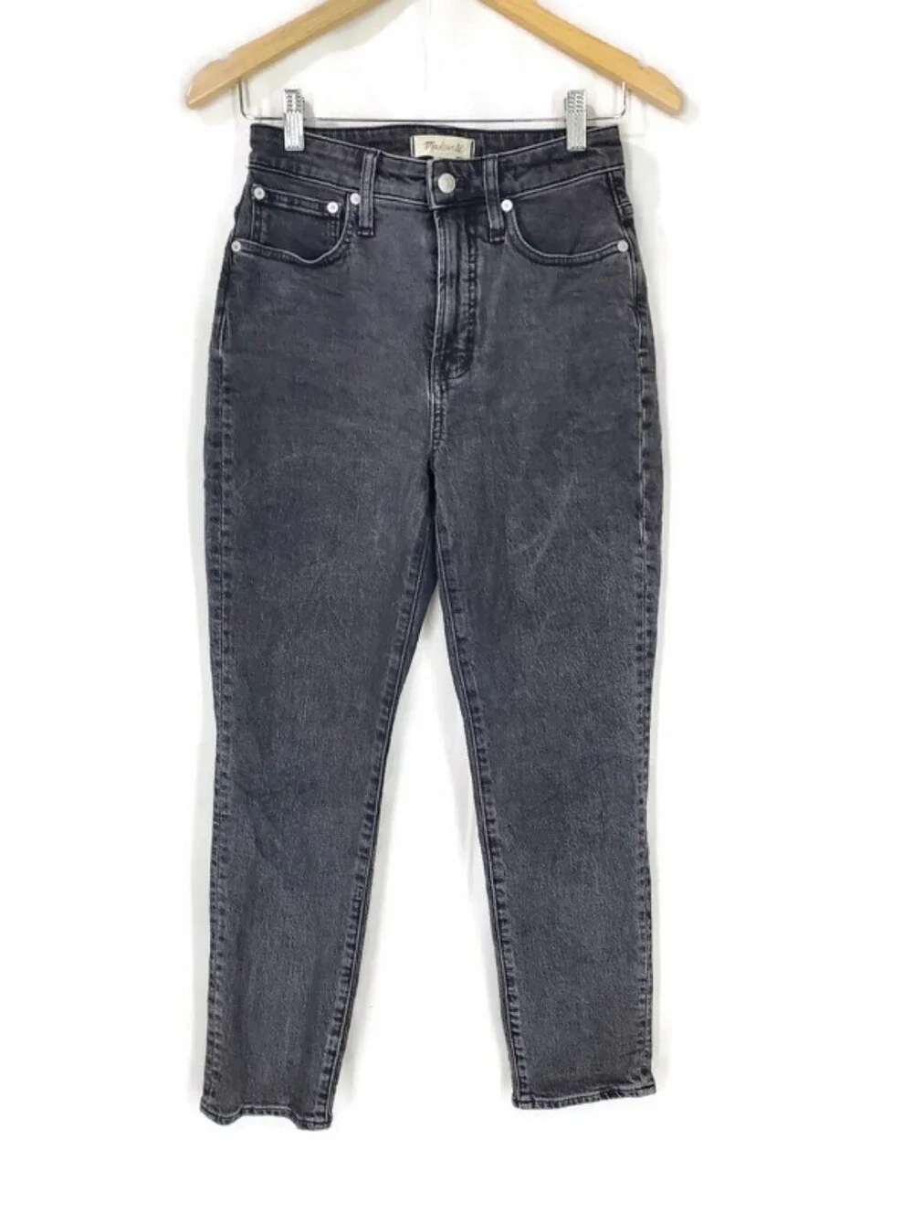 Madewell The Curvy Perfect Vintage Jean in Faded Black Wash
